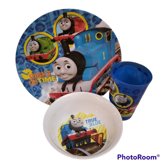 Thomas and Friends 3pc Plate, Bowl and Tumbler Mealtime Set- New in box - Picture 1 of 5